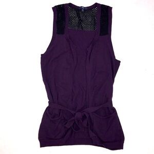 Gap Front Tie Cardigan